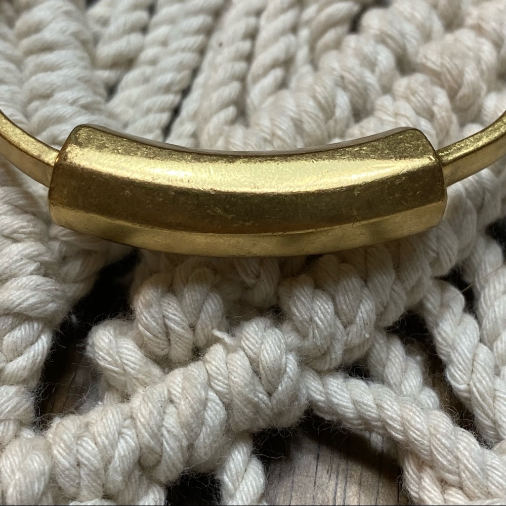 J. Crew | Gold bar cuff bracelet #188 - Picture 5 of 6